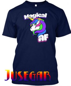 Magical AF Unicorn funny retro T Shirt