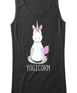 Yogicorn yoga unicorn tank top