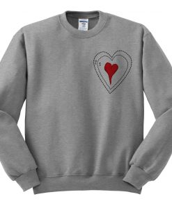 Grinch Heart Ugly Christmas Sweatshirt
