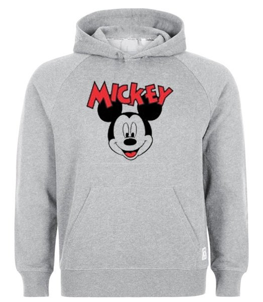 white mickey hoodie