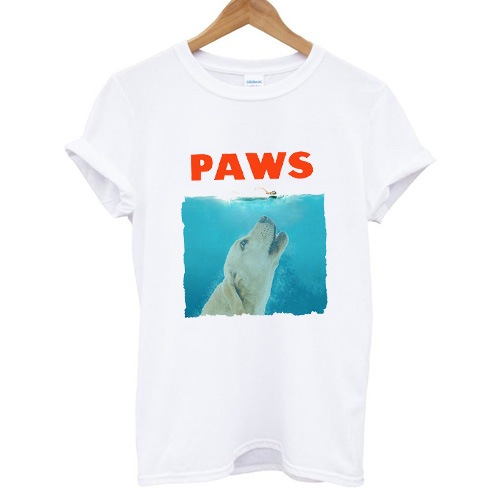 paws tshirt jaws parody