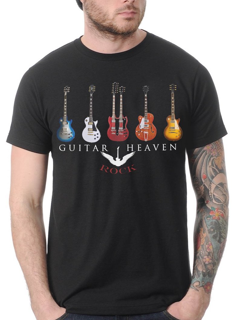 Guitar Heaven Marshall Fender Gibson Brian May Rock Music Black Unisex ...