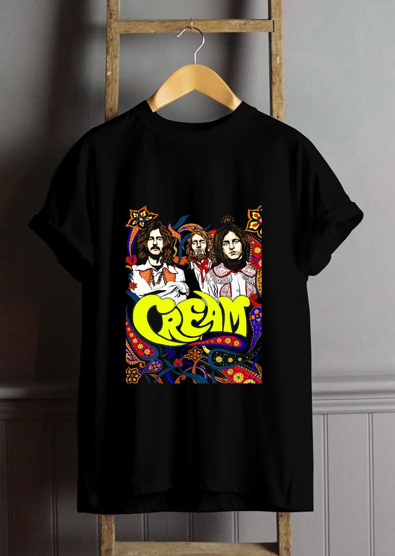 cream t shirt band