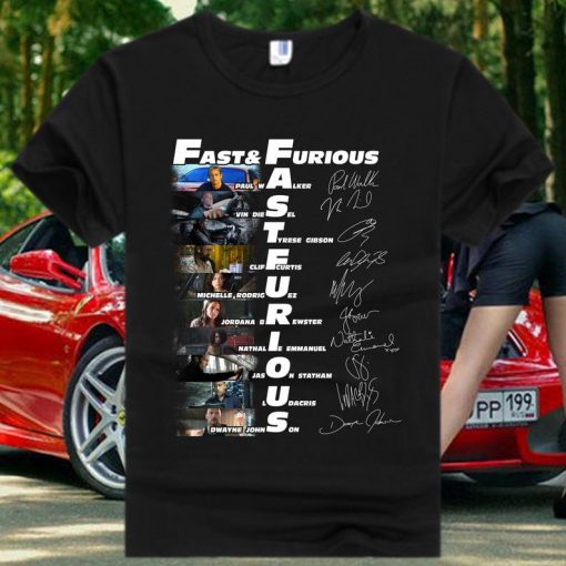 18 Years of Fast and Furious 2001 2019 9 Films Signature T Shirt