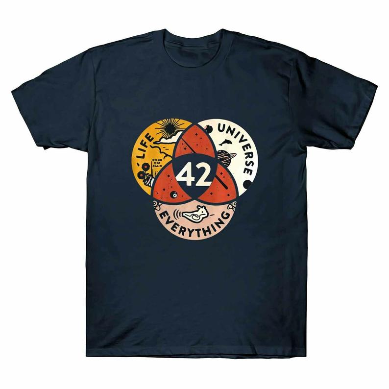42-the-answer-to-life-the-universe-and-everything-t-shirt