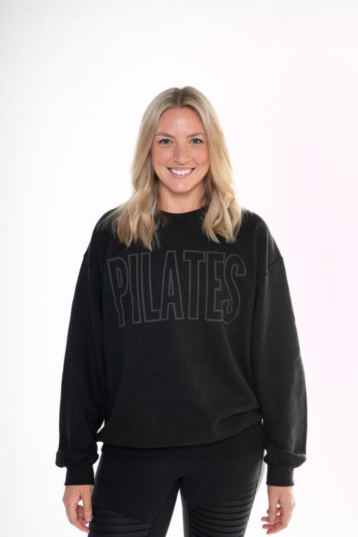 Pilates Black Oversized Sweatshirt
