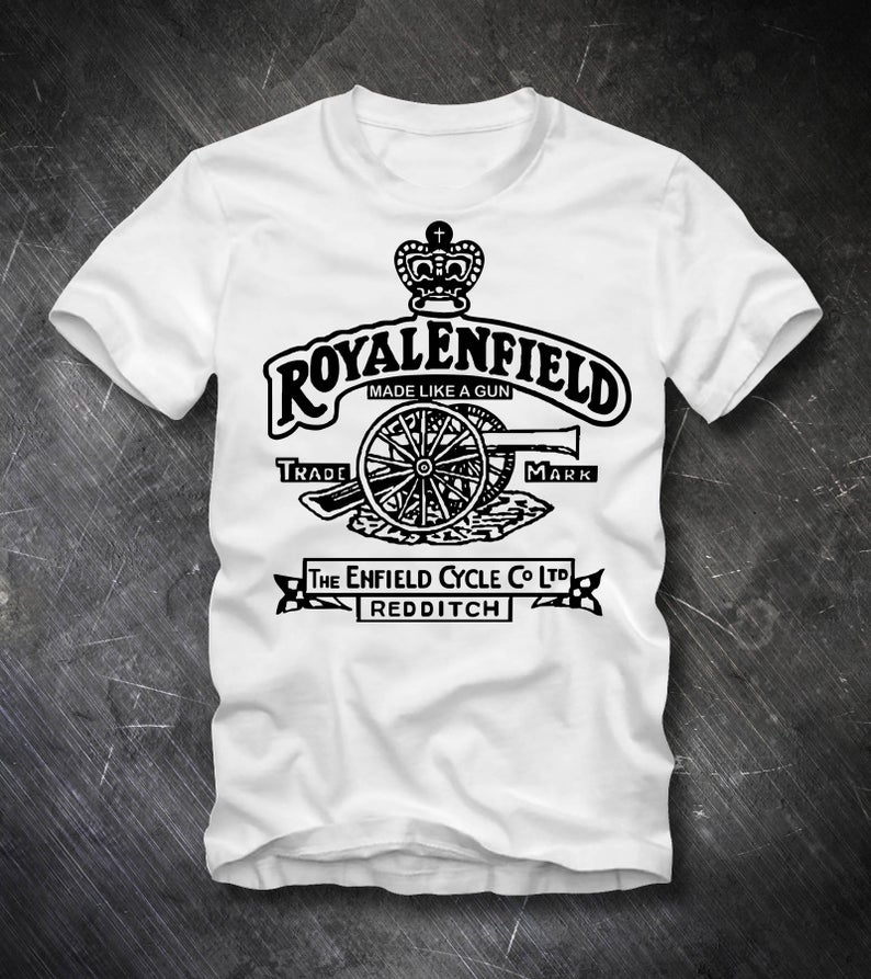 royal enfield printed t shirt